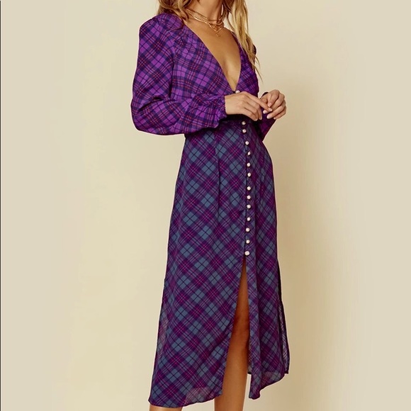 Rahi Cali Dresses & Skirts - Rahi Cali Colorblock Plaid Trista Dress